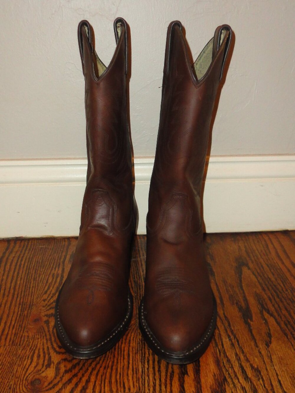 DURANGO Women's Brown Leather RD4112 Western Boots Size 8.5
